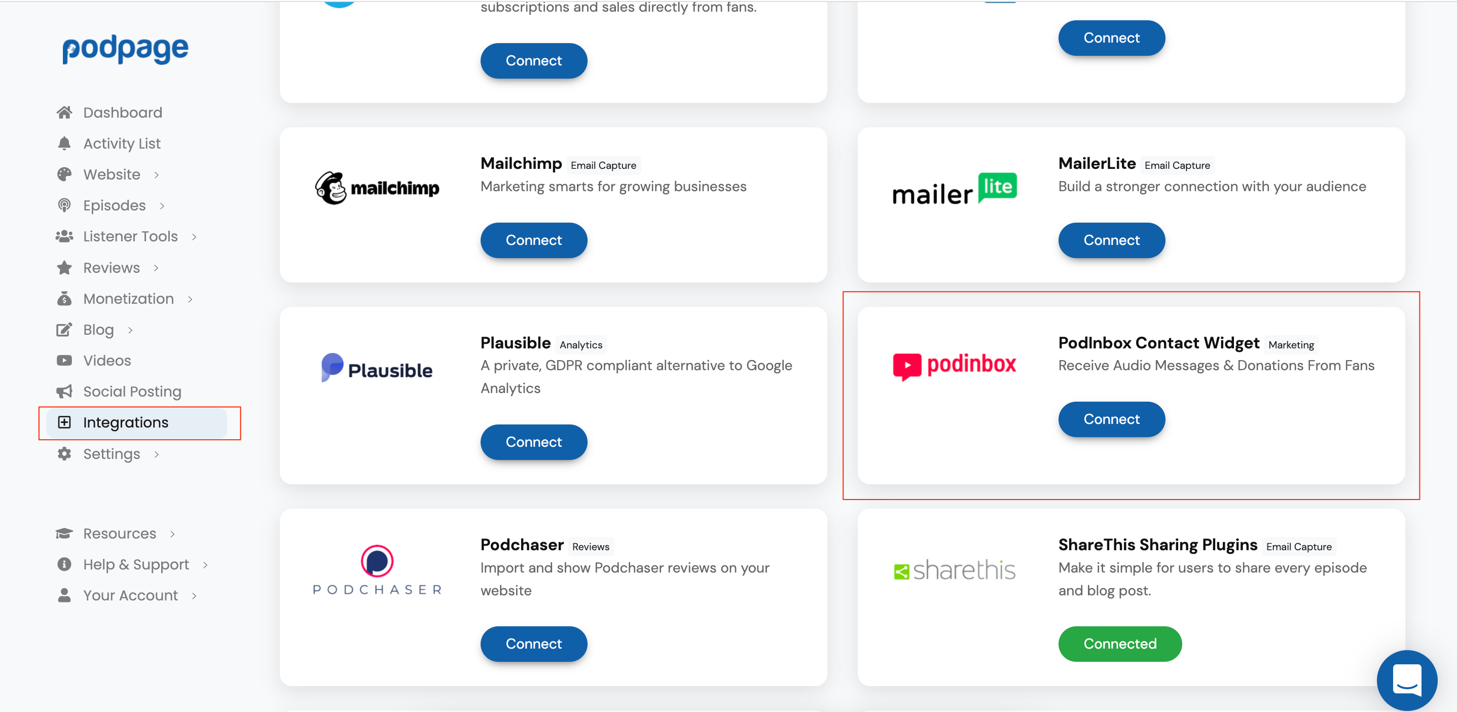 Integration_other_apps_into_your_Podpage___Podpage