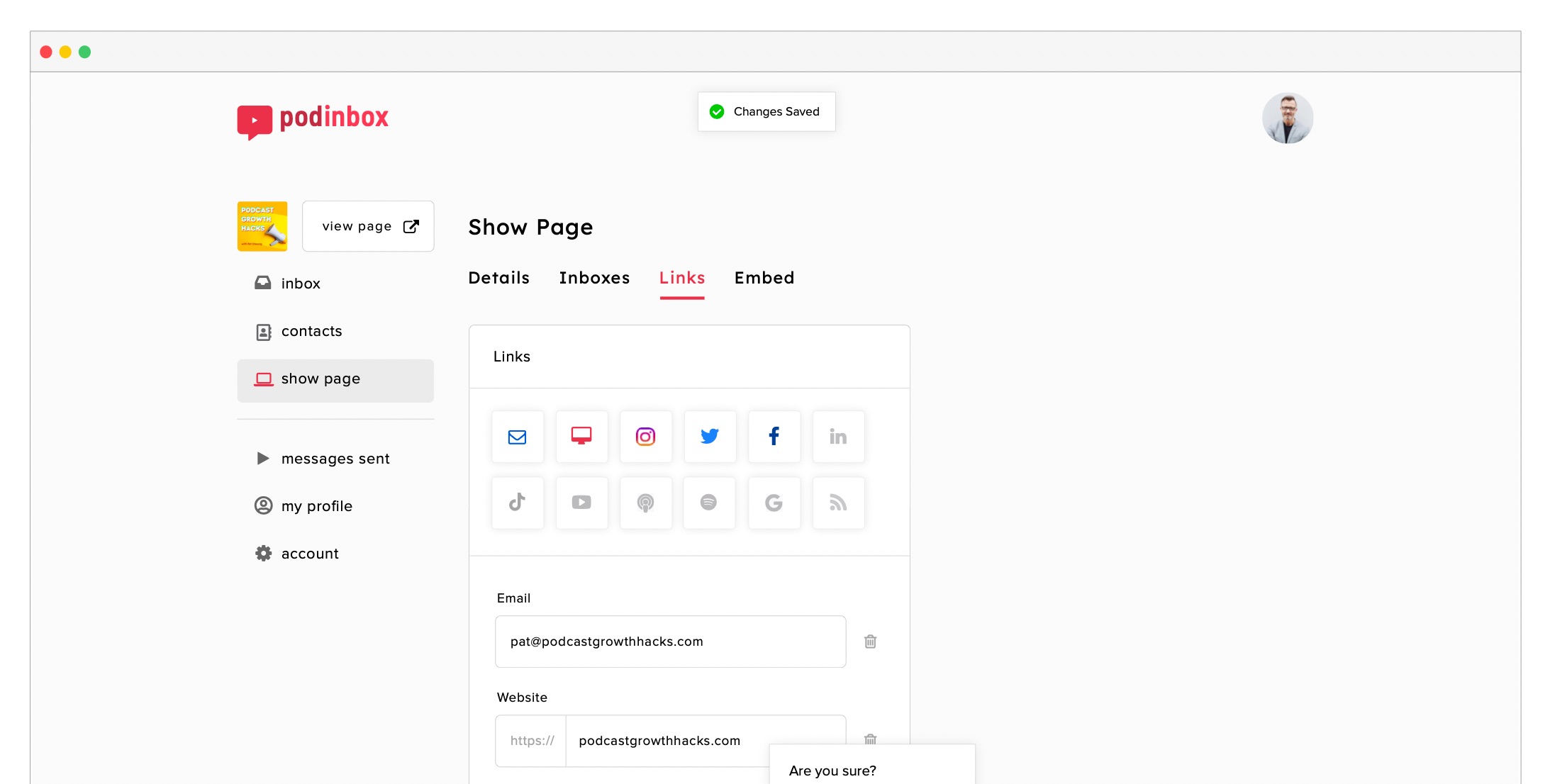 podinbox_-_2_0_-_dashboard__Show_Page_-_Links