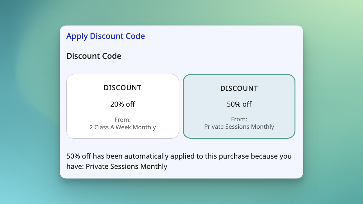 Discount Applied