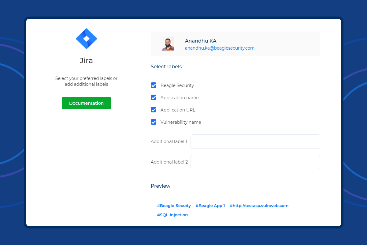 Customizable Jira labels and result sharing for Slack